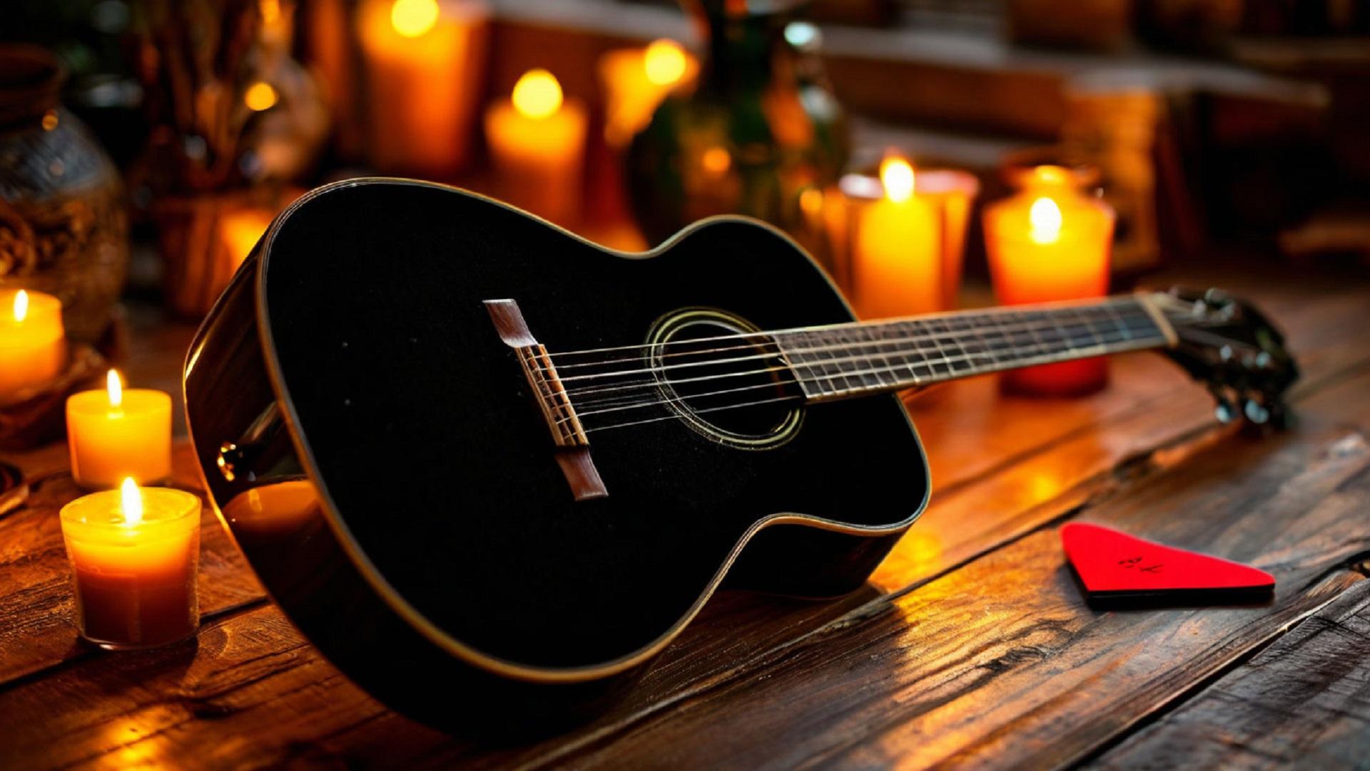 Шедевры классики на гитаре при свечах