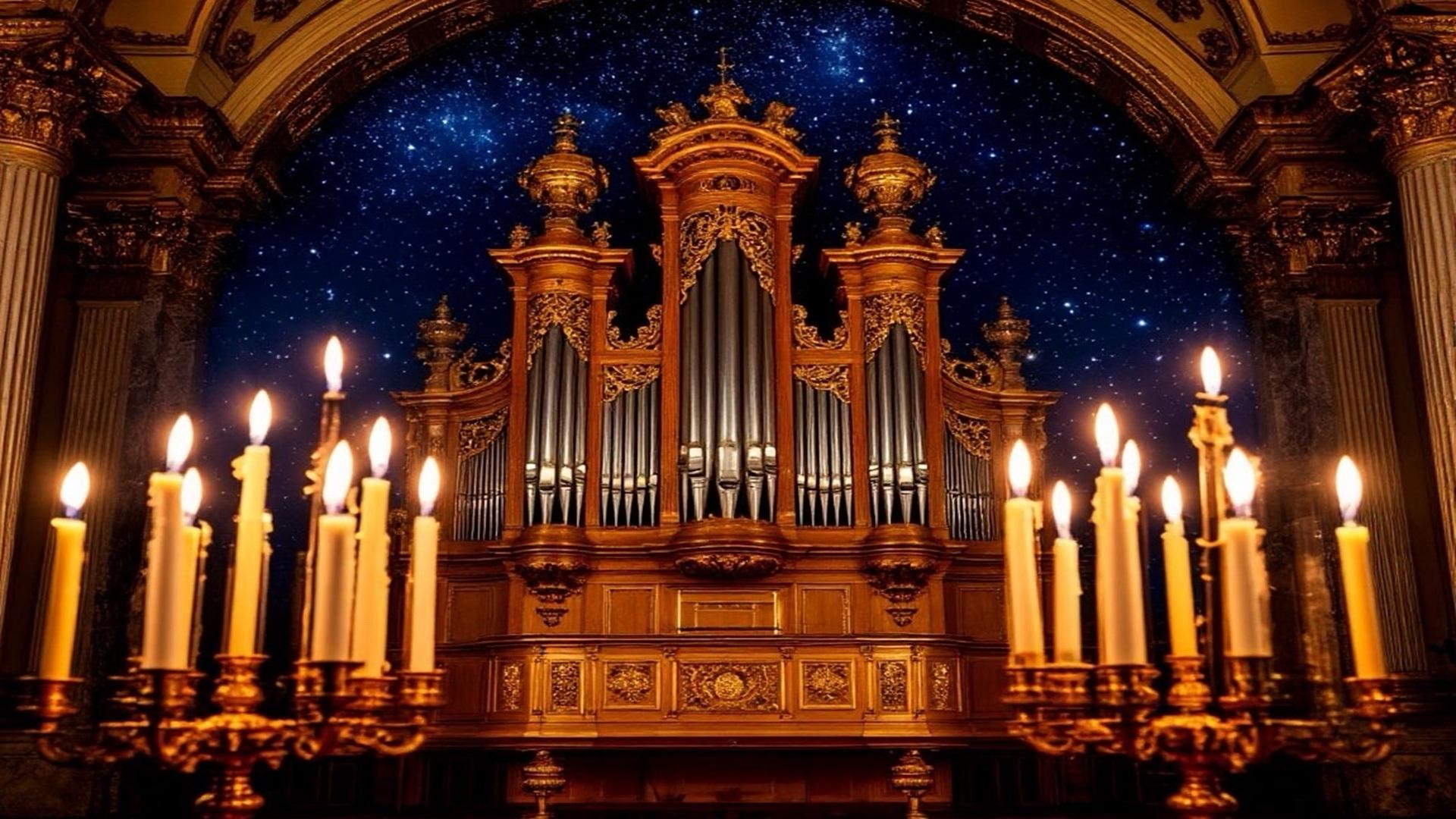 Орган и саксофон при свечах. В ожидании Рождества